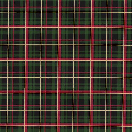 Fabric Traditions Christmas Green Glitter Cotton Fabric